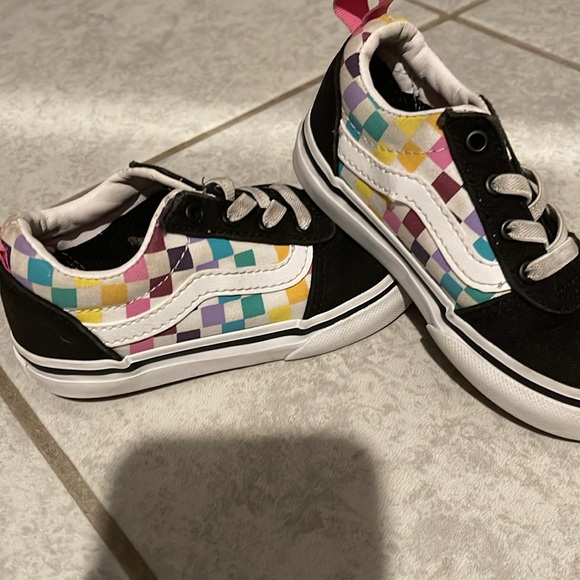 VANS kids size 7 multi color checkered - Picture 9 of 11